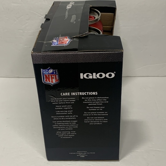 NFL San Francisco 49ers 16 oz Insulated Igloo Tumbler Set New - Picture 4 of 12